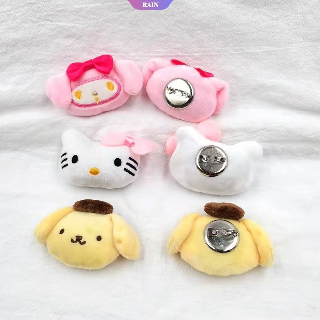 1 Búp Bê Nhồi Bông Hình Cinnamoroll Kuromi Melody Dễ Thương Trang Trí Khóa Giày Búp Bê