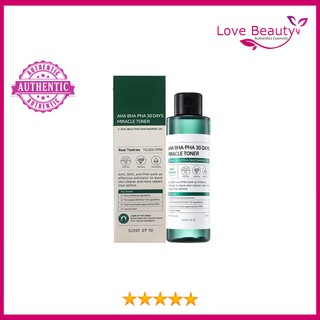 Nước hoa hồng Toner Some by Mi AHA BHA PHA 30 DAYS [lovebeautyshop Chùa Bộc]