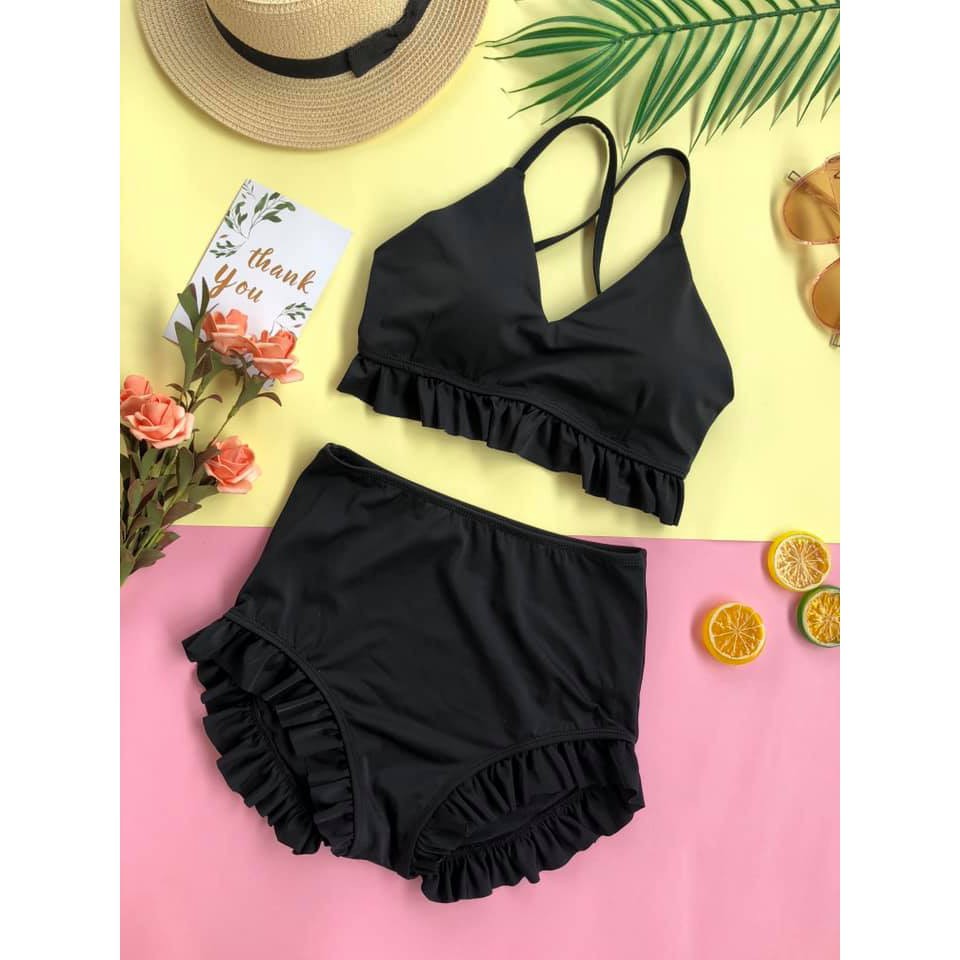 Bikini hai mảnh sexy mặc đi biển màu đen ( Đảm bảo như hình) | BigBuy360 - bigbuy360.vn