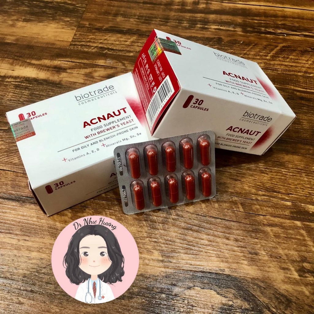 Viên uống giảm mụn Biotrade Acne out Food Supplement