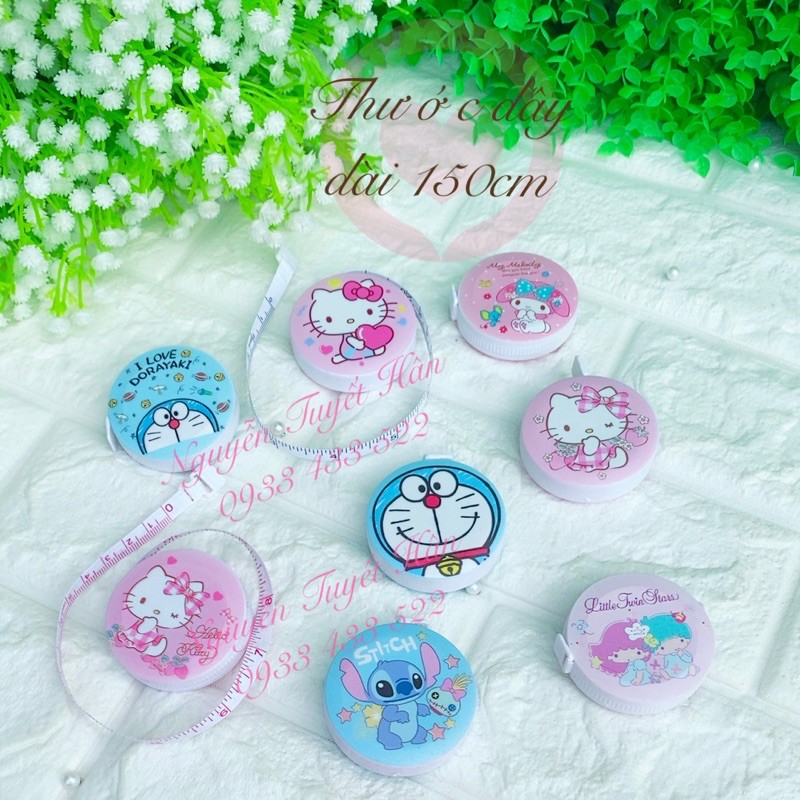 Thước dây rút tự động Hello Kitty - Doremon Doraemon