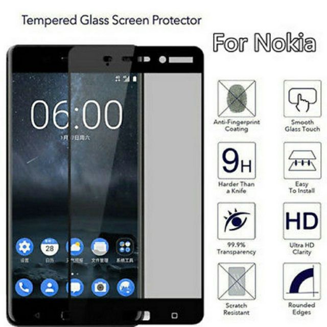 Kính cường lực full màn hình cho Nokia 6