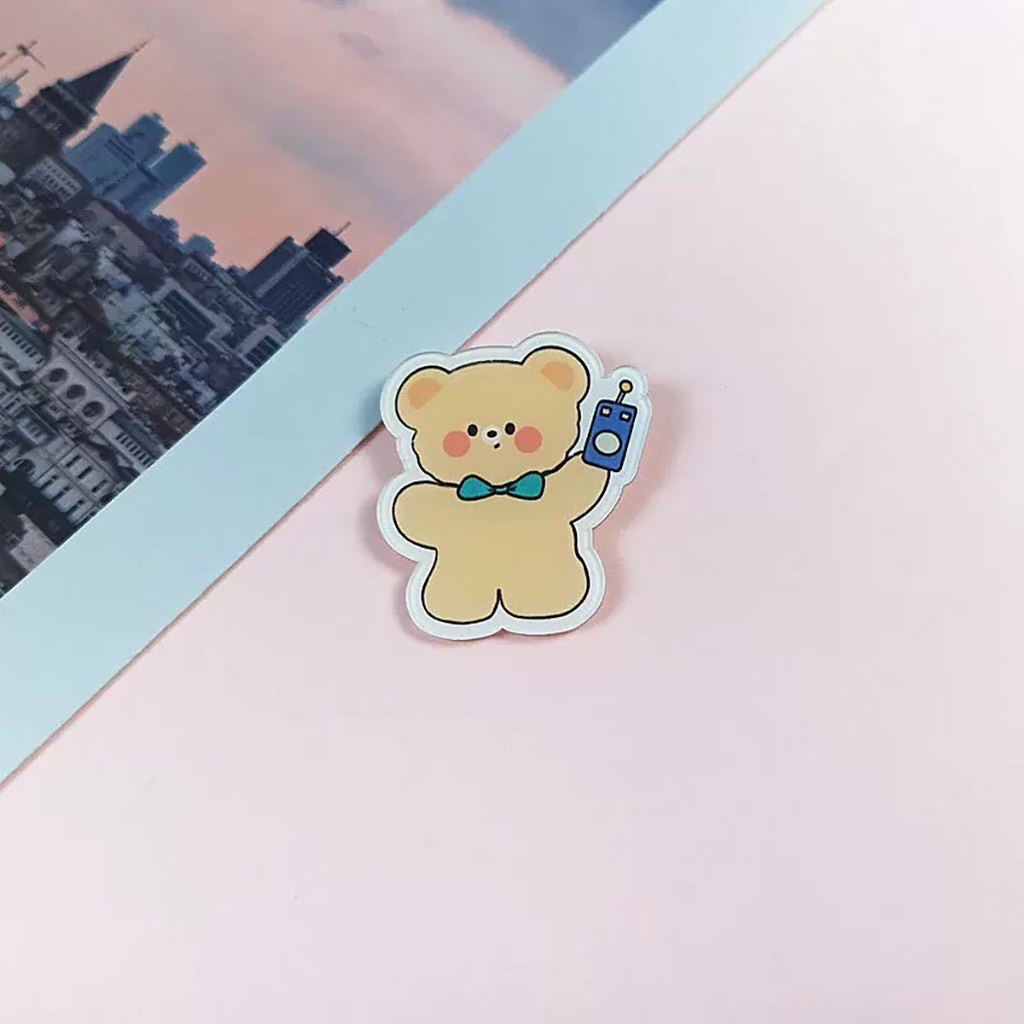 Phụ Kiện Sticker Cài Ghim Trang Trí Balo Túi Ví Xinh Xắn Dễ Thương STK1500
