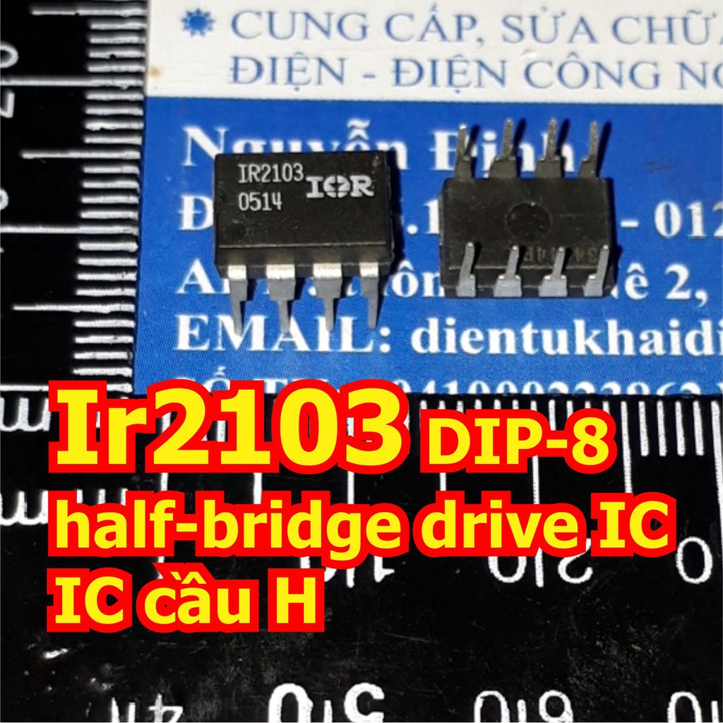 2 con IR2103 2103 DIP-8 half-bridge drive IC, IC cầu H kde6381