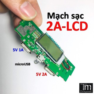 Mạch Sạc Dự Phòng 5V 2A Hiển Thị LCD Loại A