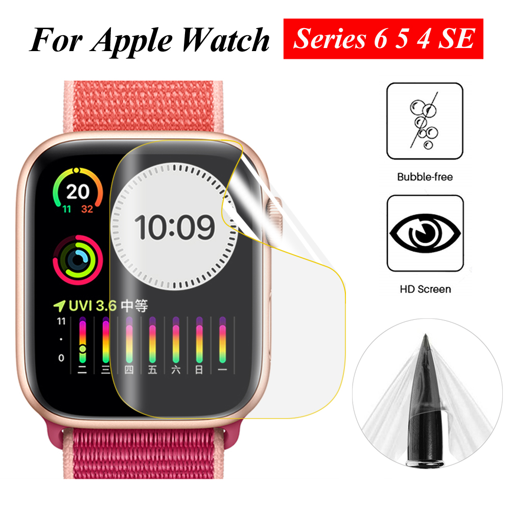 MAYSHOW Siêu mỏng TPU Hydrogel Guard siêu mỏng cho Apple Watch Series 6 5 4 SE iWatch 40mm 44mm Bảo vệ màn hình Phụ kiện Phim HD Clear Chống xước Không phải Kính Full Coveraget