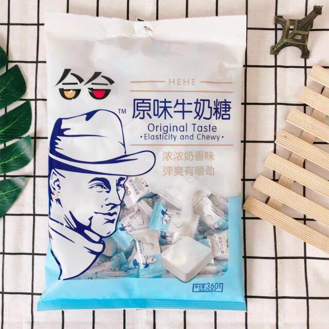 Kẹo sữa chua ông già Đài Loan Hehe 360g