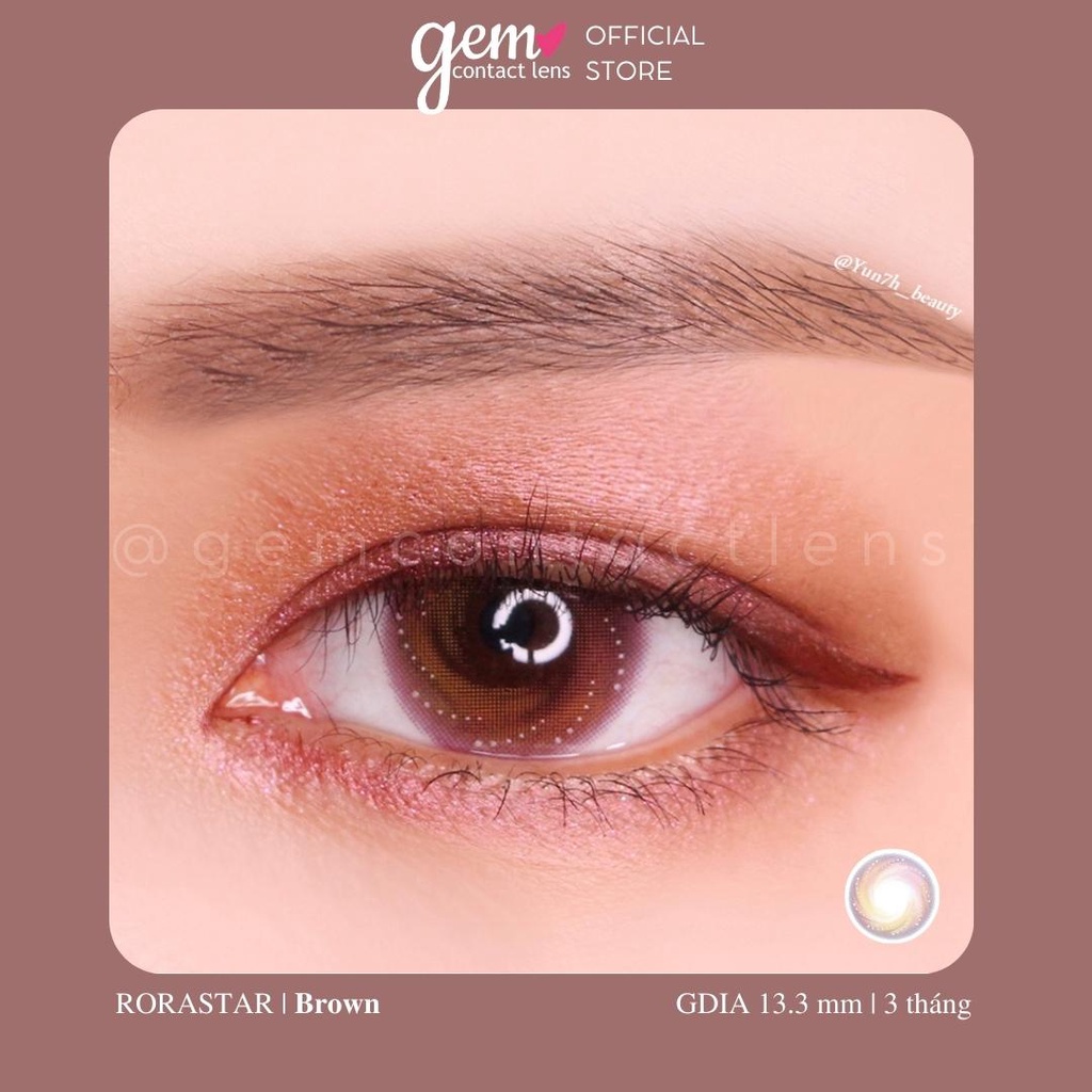 Áp tròng RORASTAR BROWN - OLENS HSD 3 THÁNG