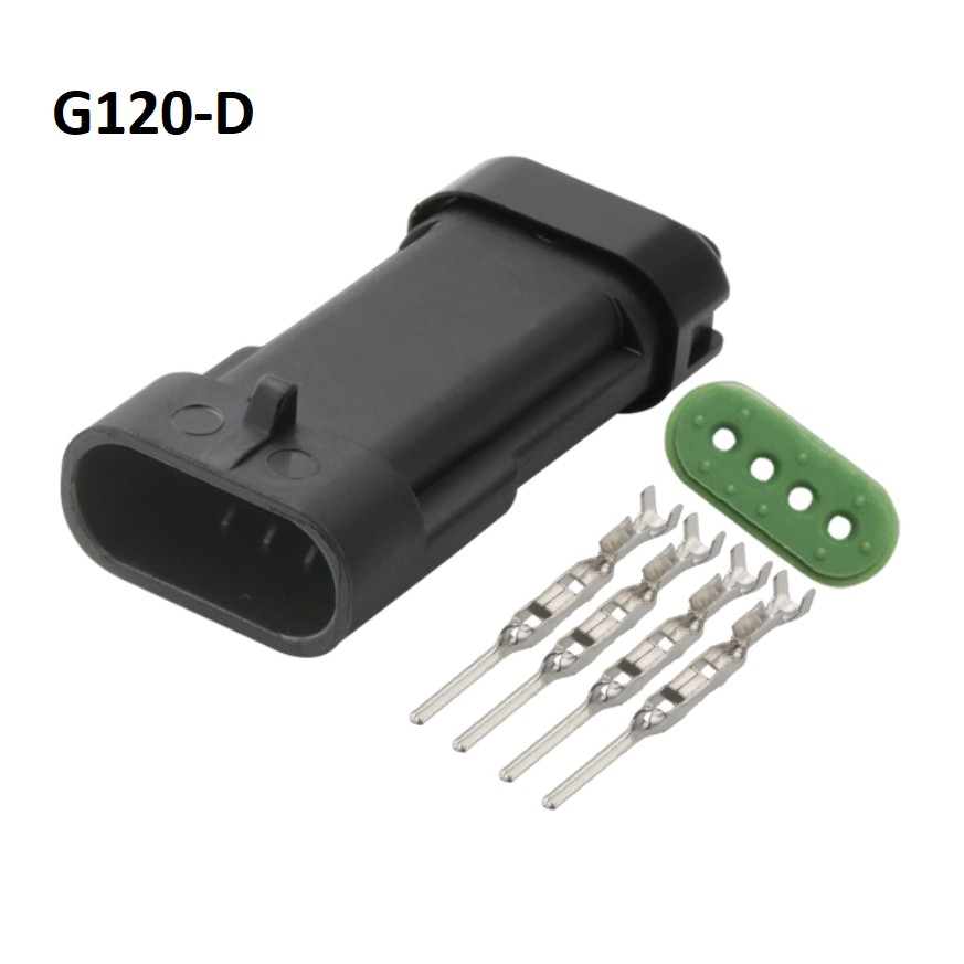 G120-Giắc cắm cảm biến áp suất đầu vào, phích cắm động cơ tốc độ 4 lỗ