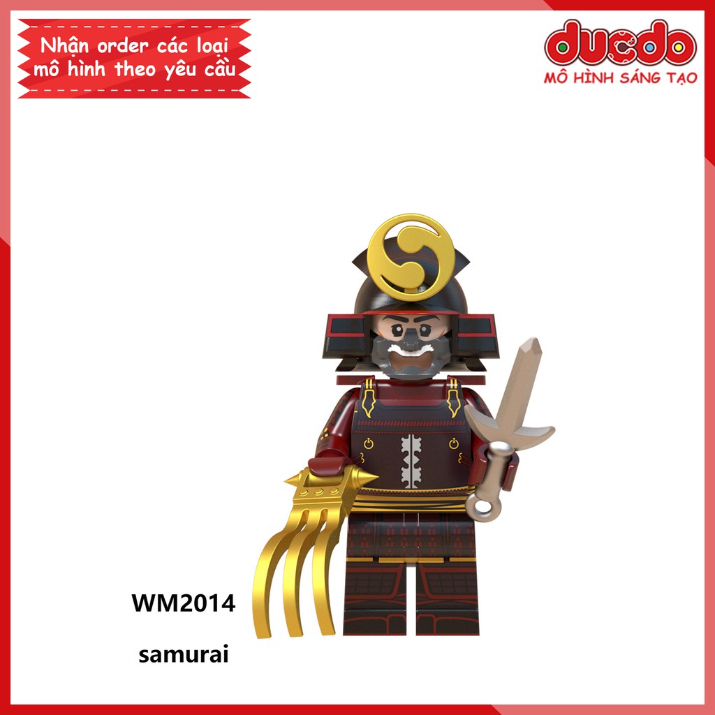 Minifigures các nhân vật Samurai tuyệt đẹp - Đồ chơi Lắp ghép Xếp hình Mini Mô hình WM WM6096