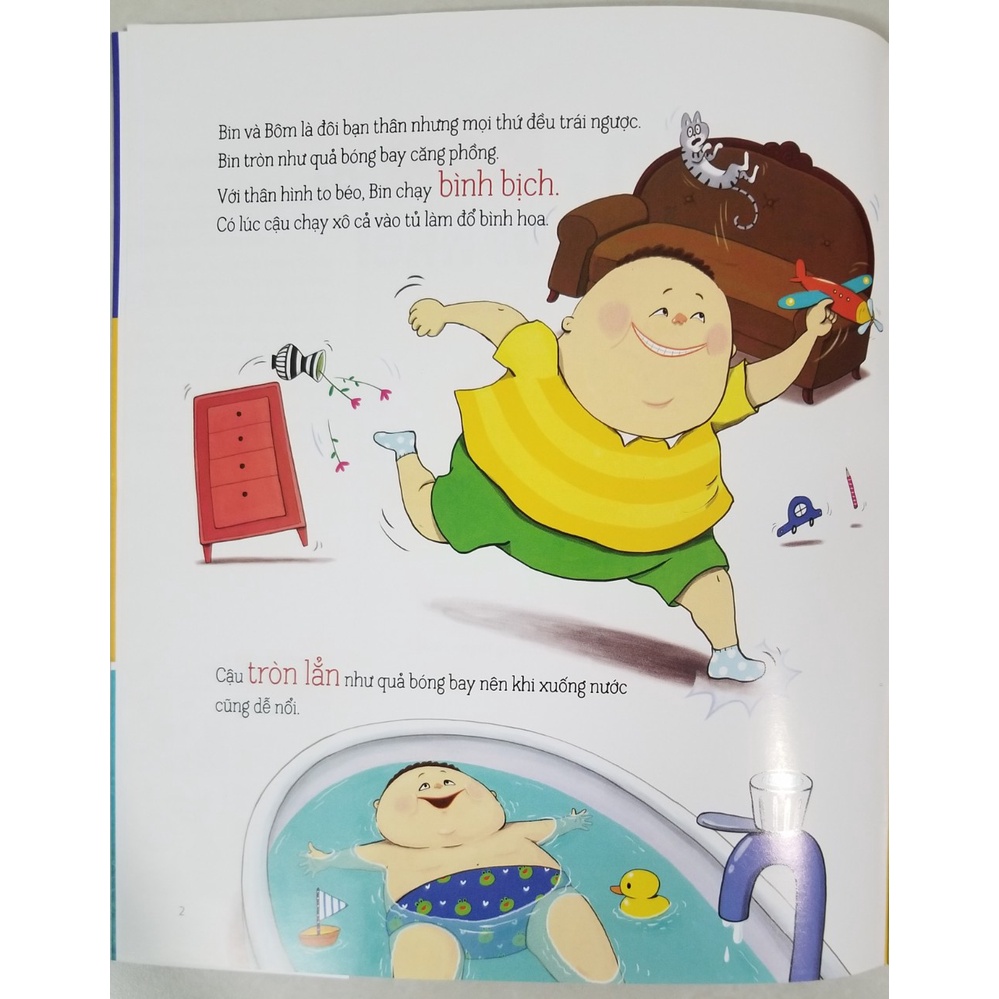 Sách- Hướng Dẫn Kĩ Năng An Toàn Cho Trẻ Em- An Toàn Bơi Lội- Bin, Bôm ơi bơi vui nhé!