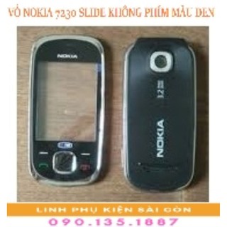 Vỏ nokia 7230s không phím màu đen
