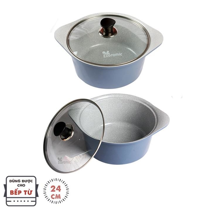 Nồi Lẻ Nhiều size  Ecoramic Hàn Quốc phủ 5 lớp chống dính ceramic siêu bền /HÀNG CHÍNH HÃNG- MYKIT.VN