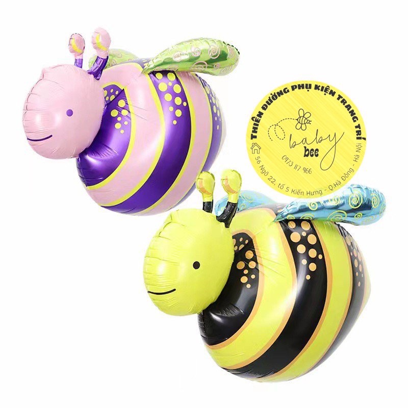 Bóng trang trí hình con ong, bướm, chuồn chuồn 4D size đại
