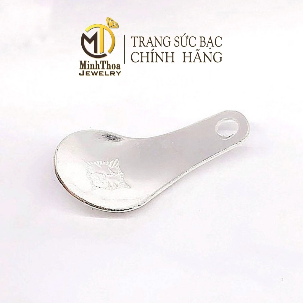 Thìa bạc nguyên chất đánh cảm