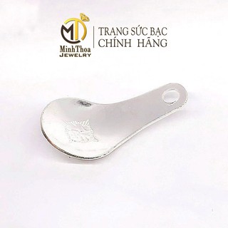 Thìa bạc nguyên chất đánh cảm