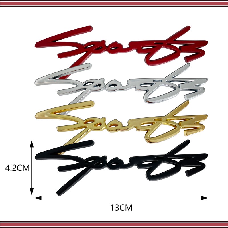 FENDER Miếng Dán Chữ 3D Bằng Kim Loại Trang Trí Xe Hơi