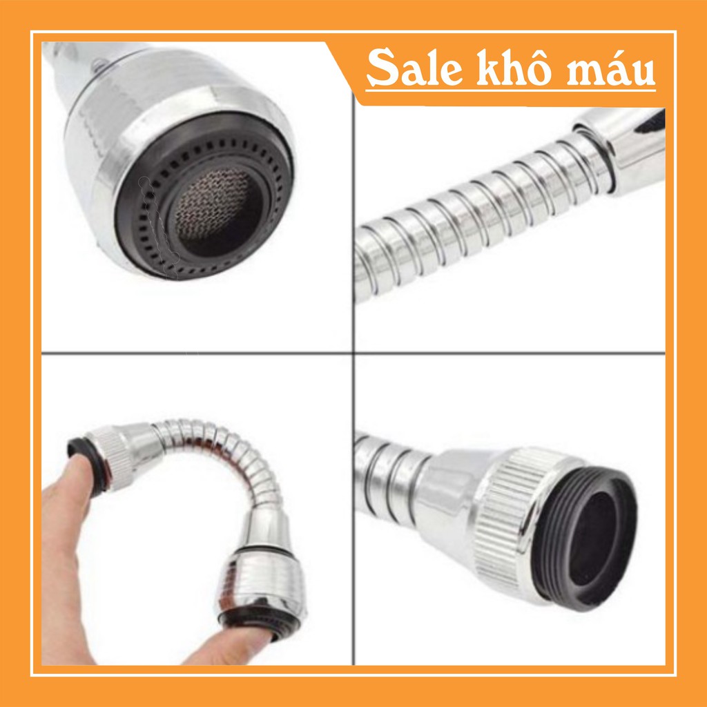 VÒI NƯỚC INOX TĂNG ÁP CAO CẤP XOAY 360 TIỆN DỤNG[BUÔN SỈ RẺ]