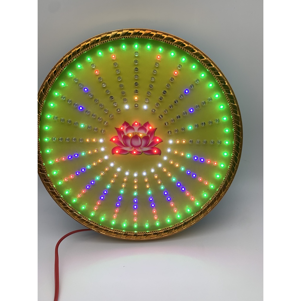 Hào quang led hoa sen 32 chương trình đèn khác nhau, hào quang thờ mẹ quan âm, Led hào quang, Hào quang hoa sen