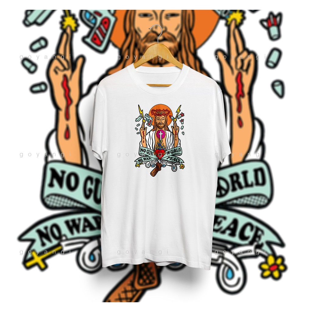 Áo thun  nam nữ tay lỡ Peace World
