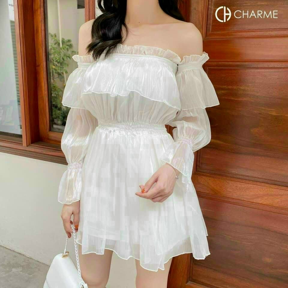 Đầm xòe nữ cá tính, đầm thời trang, kiểu dáng đẹp, đường may kỹ, hàng chuẩn đẹp bán shop, phom dưới 54kg | BigBuy360 - bigbuy360.vn