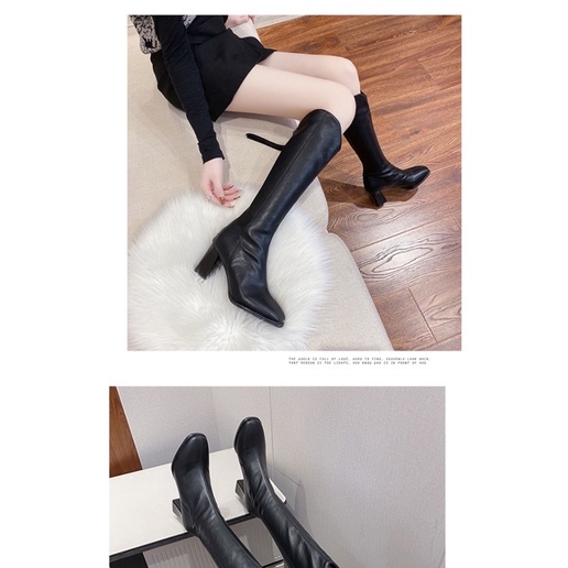 Sẵn Boots cổ V cao nâng gót  dành cho các bạn gái vào năm 2022 này