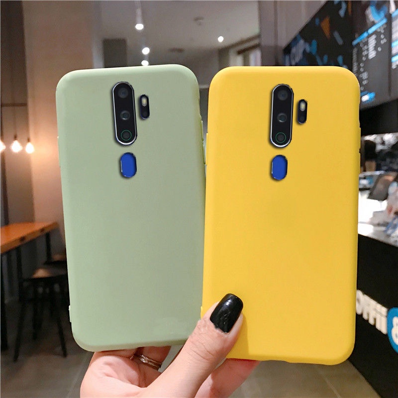 Ốp Điện Thoại TPU Mềm Mỏng Mặt Nhám Màu Kẹo Cho Oppo A5 A9 2020 Reno 2F F11 Pro