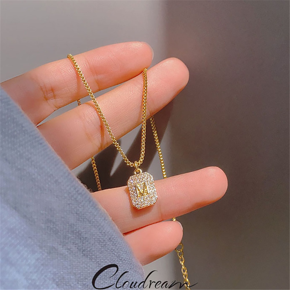 Vòng cổ Mặt Chữ M Thời Trang Thanh Lịch Dành Cho Nữ