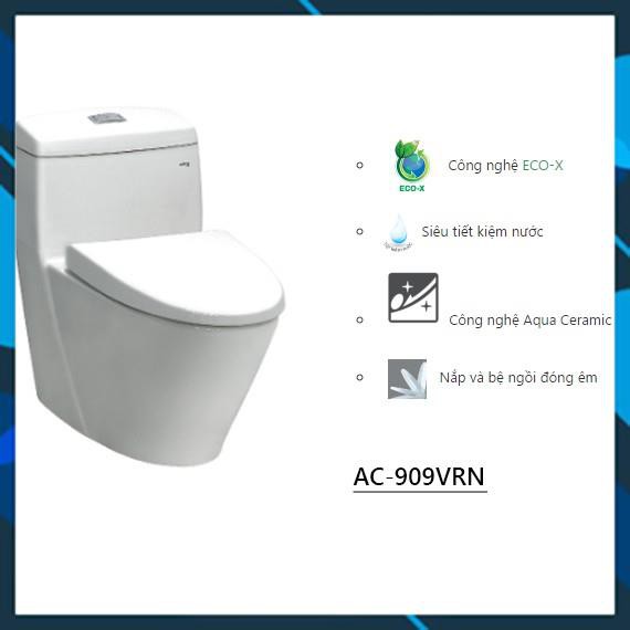 Bàn cầu 1 khối cao cấp INAX AC909VRN, Aqua ceramic,rơi êm