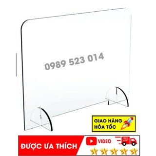 Tấm Chắn Mica Để Bàn Dùng Cho Quầy Thuốc, Nhà Hàng, Quán ăn,...Nhiều Kích thước