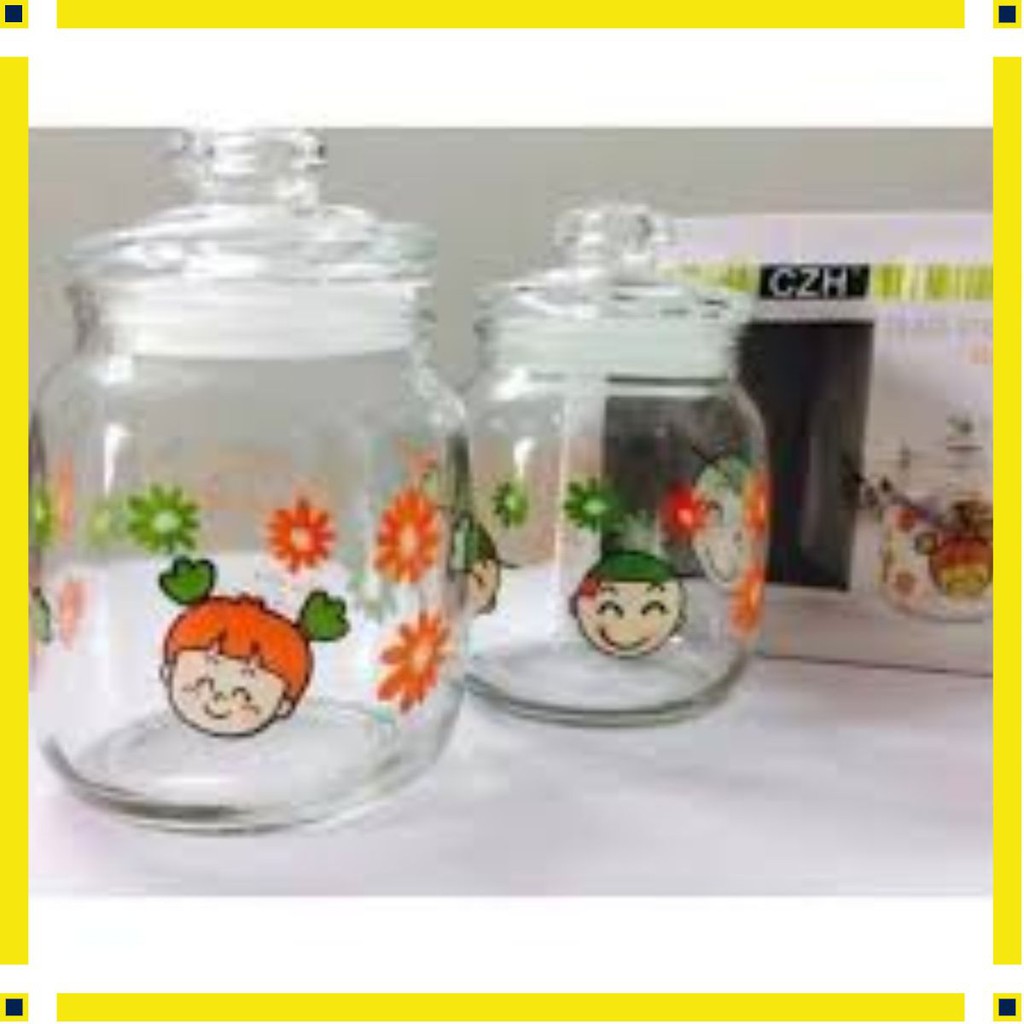[Ảnh thật tự chụp] bộ 2 lọ thủy tinh 9036 (500ml)