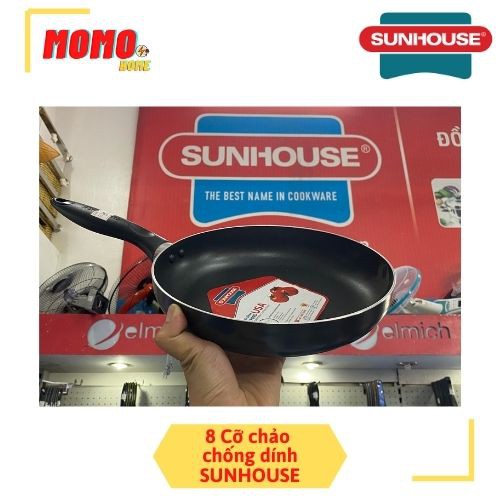 CHẢO CHỐNG DÍNH SUNHOUSE , CHẢO TRƠN SUNHOUSE 8 KÍCH CỠ - MOMO