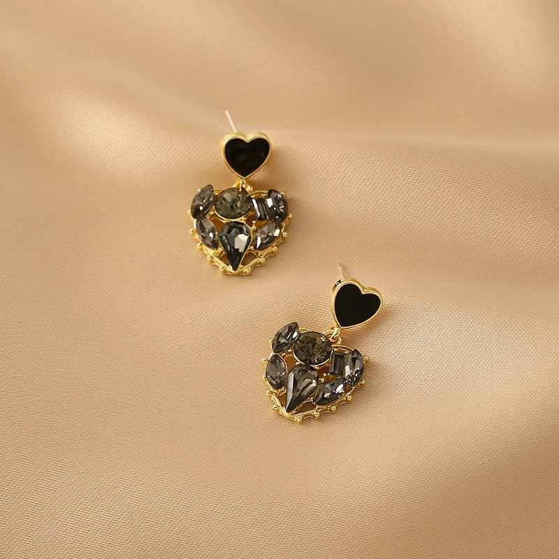 Bông Tai Hình Hoa Trái Tim Dễ Thương Phong Cách Hàn Quốc