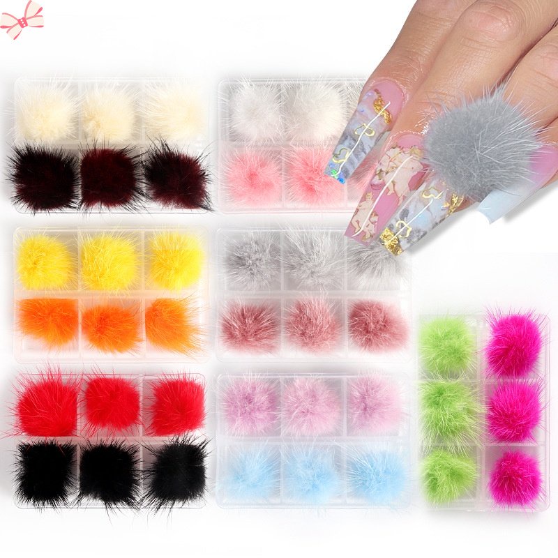 Set 6 Phụ Kiện Trang Trí Móng Tay Nghệ Thuật