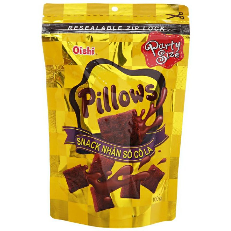 Snack Pillow nhân Sữa Dừa - Socola