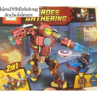 Lắp ráp xếp hình siêu anh hùng 75090 : Bộ giáp người sắt
