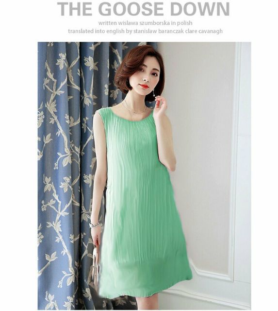 ĐẦM BẦU CÔNG SỞ VÁY BẦU SUÔNG DẬP LI THỜI TRANG HÀN QUỐC