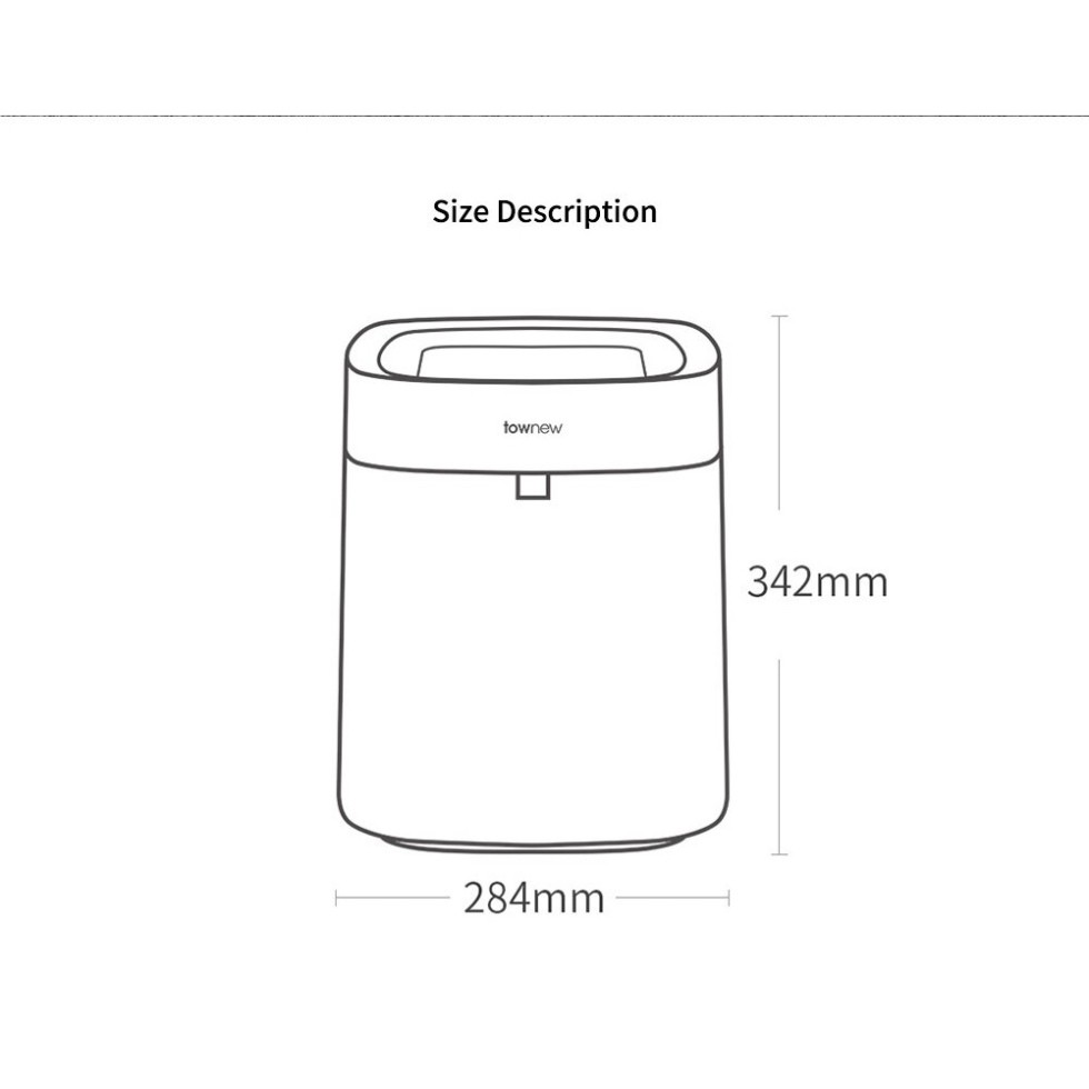 Thùng rác thông minh Xiaomi Topnew Smart Dust Bin T-AIR