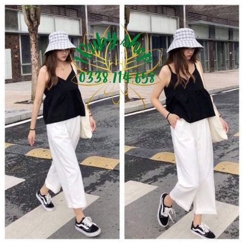 Quần Đũi Ống Rộng🍀FREESHIP🍀Quần Culottes Đũi Nhật Không Nhăn Nhàu Siêu Xinh-Hàng VNXK