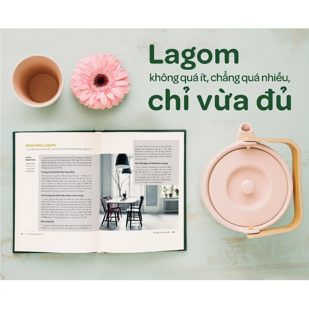 Sách - Lagom Vừa Đủ Đẳng Cấp Sống Của Người Thụy Điển Tặng Kèm Bookmark