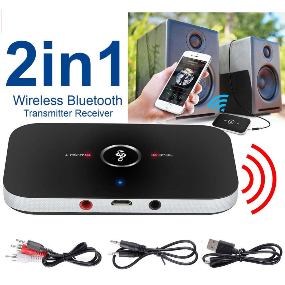 Thiết Bị NhậN TruyềN Âm Thanh Bluetooth 5.0 RCA AUX Không Dây KèM Phụ KiệN Chuyên DụNg Cho PC TV