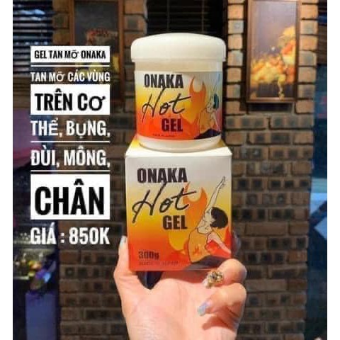 [Hàng_Nhật] Gel TAN MỠ BỤNG Onaka Hot Gel Nhật Bản 300g đánh tan mỡ bụng, bắp tay đùi mông [Hàng_Auth]