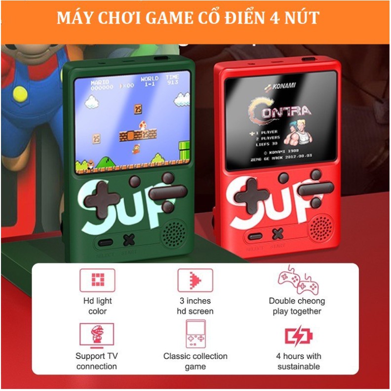 Games Sup Máy chơi game, Máy Chơi Game Cầm Tay, Máy Chơi Game Sup 400/ 500 Trò Chơi Gameboy