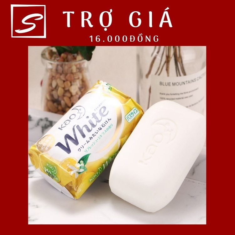 Xà phòng ( xà bông ) Tắm Kao White 130g số 1 Nhật Bản