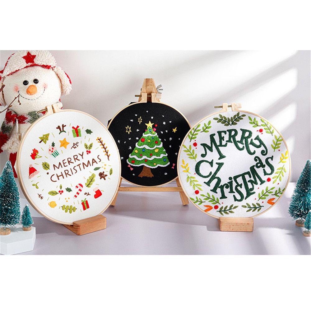 MAG Bộ Tranh Thêu Thủ Công Hình Ông Già Noel Tuần Lộc Giáng Sinh DIY
