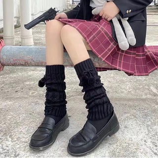 Set Vớ Len Dài Đến Bắp Chân Ấm Áp Mùa Thu Đông Phong Cách Lolita Nhật Bản Mới Cho Nữ