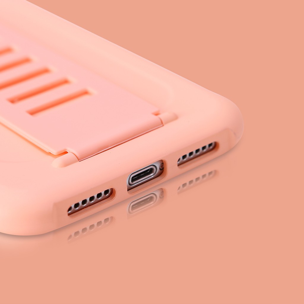 Ốp Điện Thoại Silicon Dẻo Màu Sắc Ngọt Ngào Kèm Dây Đeo Tay Tiện Dụng Cho iPhone 11 Pro XS Max SE 2020 6 6s 7 8 Plus X XR