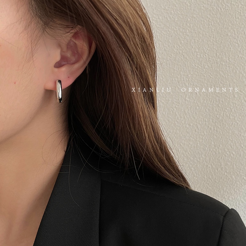 Khuyên Tai Hình Vuông Phong Cách retro Hàn Quốc Cao Cấp Sang Trọng