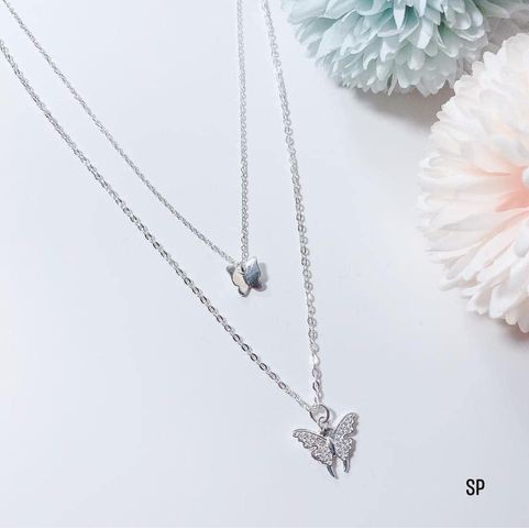 Dây chuyền bạc s925 cao cấp - Dây chuyền bướm xinh xắn - Dây chuyền bibi silver cam kết hàng chuẩn, ảnh chụp thật