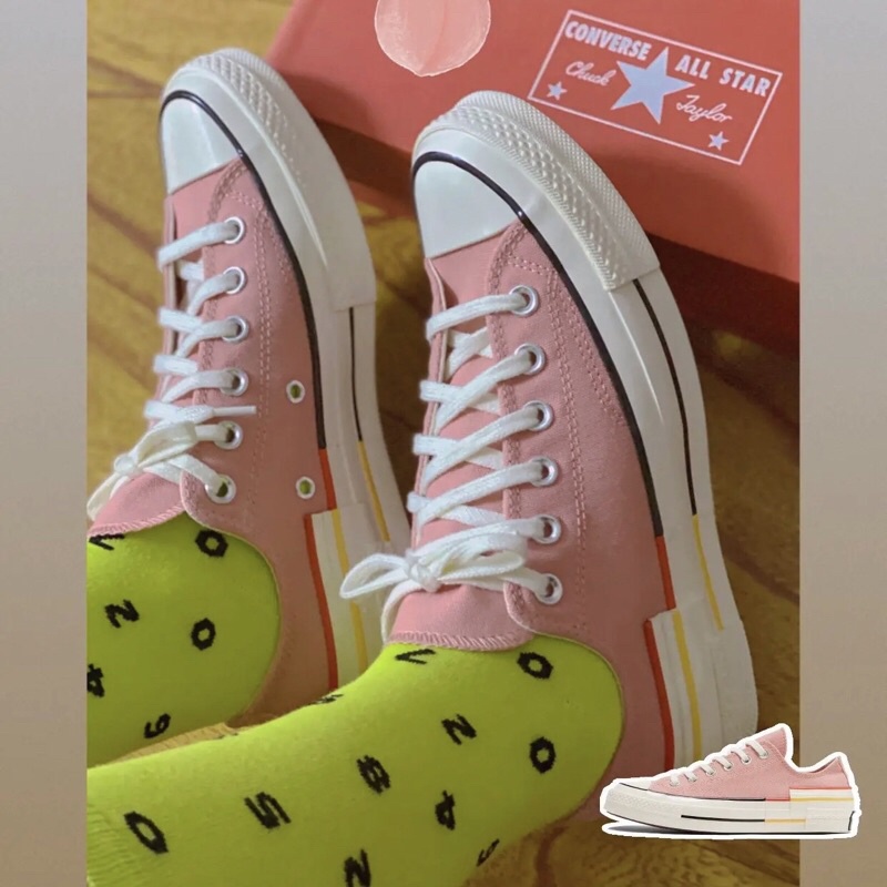 Tiger Sneakers - Giày Converse 1970s Coral Pink chính hãng cổ thấp màu hồng | 570788C (CÓ TEM SIZE)